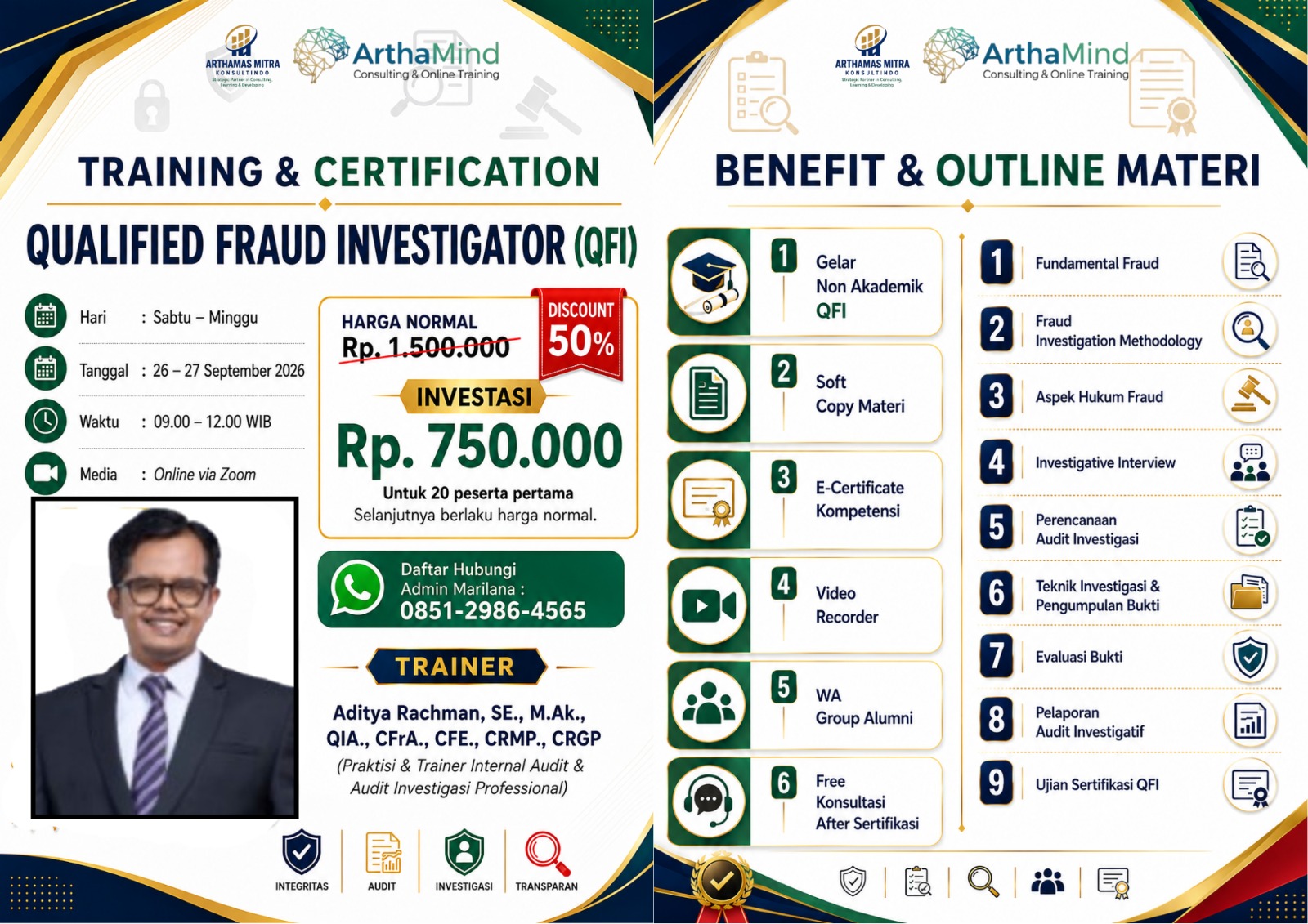Training & Certification Qualified Fraud Investigator (QFI)